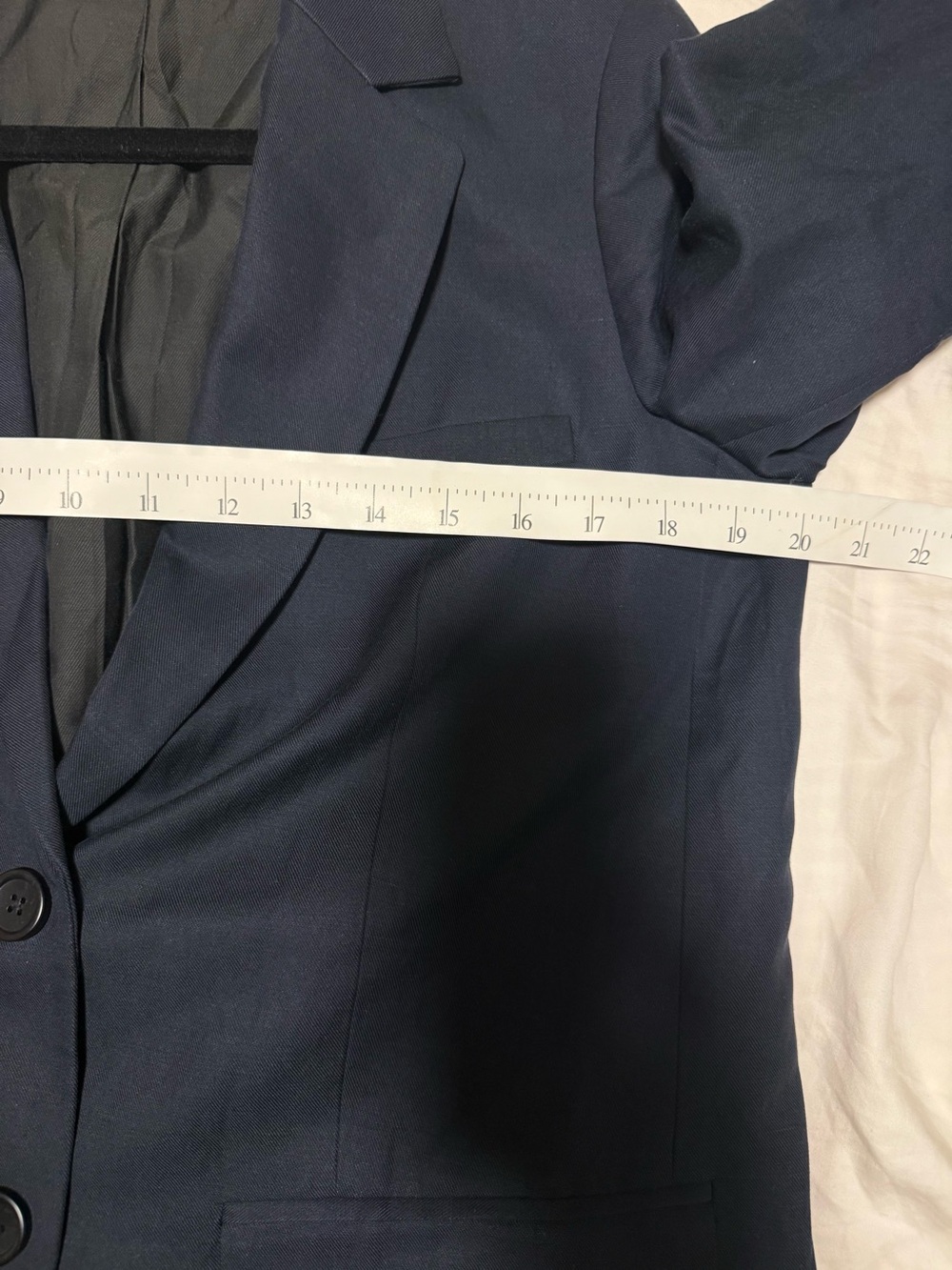 Everlane Navy Women's Tailored Blazer Linen Blend size-2 - Picture 5 of 8